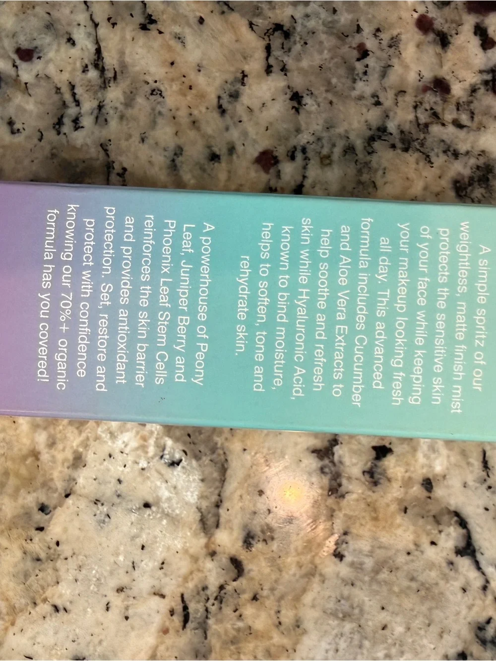 NIB- COOLA Makeup Setting Sunscreen Spray SPF 30 - never used